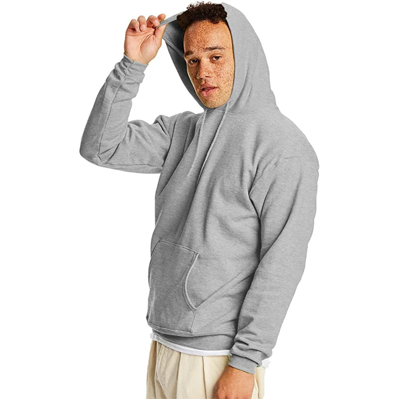 Oversized Casual Hoodie – Unisex Solid Color Sweatshirt for Men & Women
