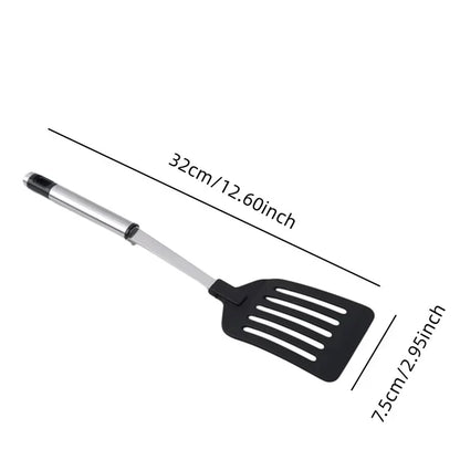 Stainless Steel Turners Kitchen Tools  Nylon Handle  Spatula  Fried Shovel Egg Fish Frying Pan