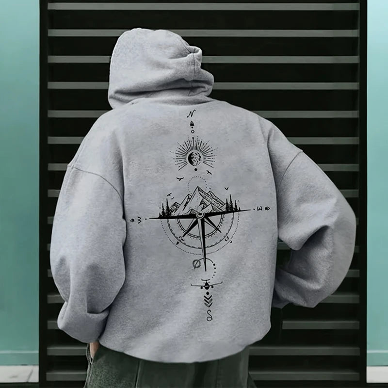 Men’s Long Sleeve Hoodie – Casual Sports Sweatshirt for Spring & Autumn