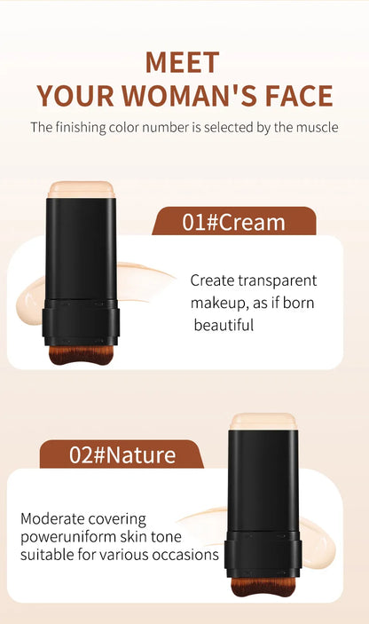Foundation make-up concealer is light and thin to hold makeup, cover facial defects, and create a clear makeup effect