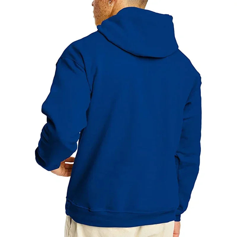 Oversized Casual Hoodie – Unisex Solid Color Sweatshirt for Men & Women