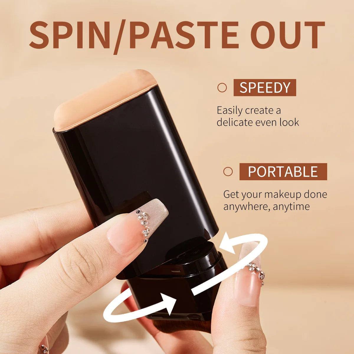 Foundation make-up concealer is light and thin to hold makeup, cover facial defects, and create a clear makeup effect
