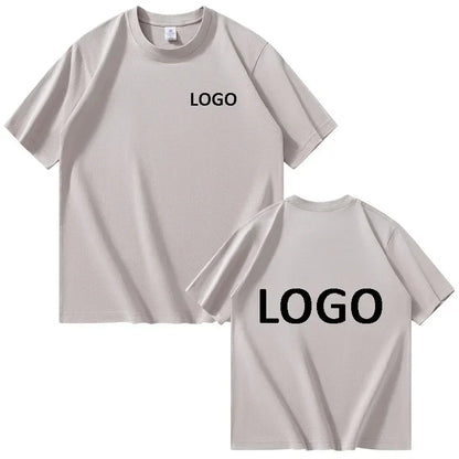 Custom Cotton Printed T-Shirt Unisex Short Sleeve O Neck Streetwear Top
