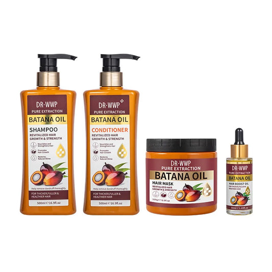 500ml Batana Oil Shampoo and Conditioner Set for Hydrating Care, and Improving Dryness and Frizz