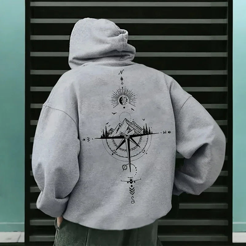 Men’s Long Sleeve Hoodie – Casual Sports Sweatshirt for Spring & Autumn