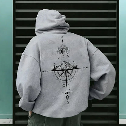 Men’s Long Sleeve Hoodie – Casual Sports Sweatshirt for Spring & Autumn