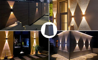 LED Solar Lights Outdoor Solar Powered Wall Lamp Waterproof Outdoor Garden Decorations