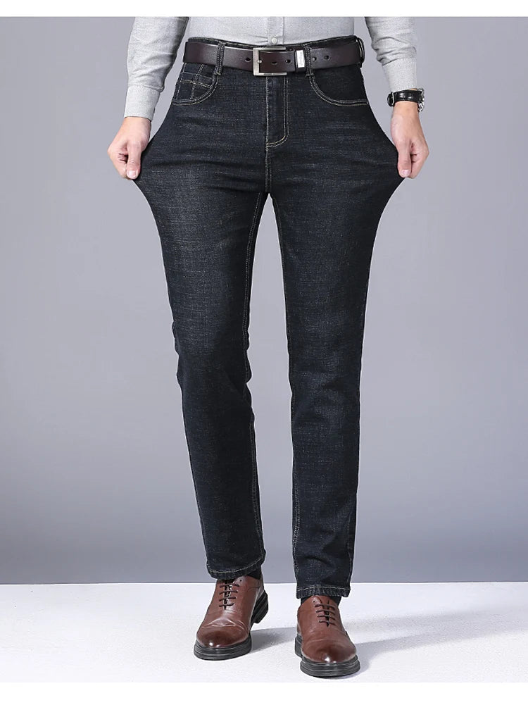 Men’s Stretch Slim Fit Jeans – Comfortable Business Casual Denim Pants
