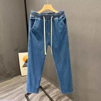 Men’s Loose Straight Leg Jeans – Casual Vintage Durable Cotton Denim