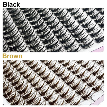 10 row anime lashes Cosplay lash natural wispy  Natural Mink Eyelashes  3D individual manga eyelash clusters   Makeup tools